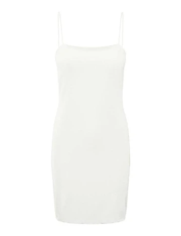 Rochie scurta Pieces, alb