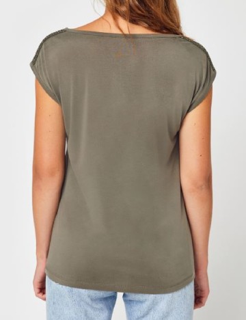 Tricou Pieces, verde