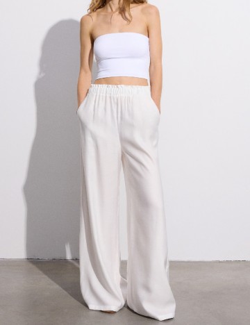 
						Pantaloni Reserved, alb