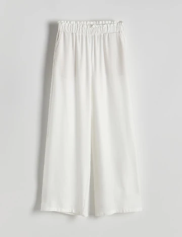 Pantaloni Reserved, alb