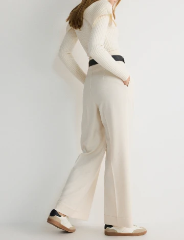 Pantaloni Reserved, crem