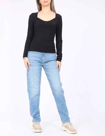 Bluza Pieces, negru
