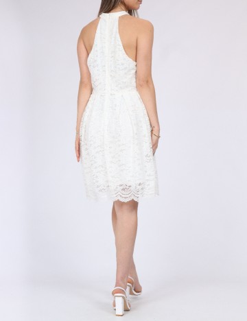 Rochie medie Pieces, alb