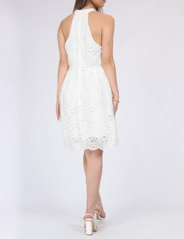 Rochie medie Pieces, alb