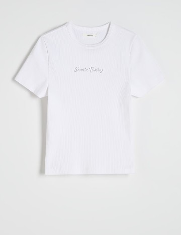 Tricou Reserved, alb