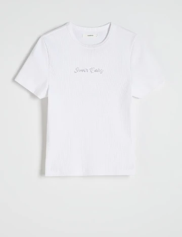 Tricou Reserved, alb