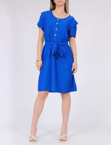 Rochie scurta Pieces, albastru
