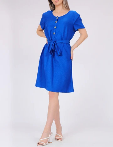 Rochie scurta Pieces, albastru