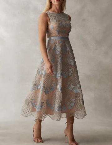 Rochie medie Coast, bej Crem