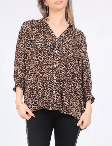 Bluza Pieces, animal print Animal print