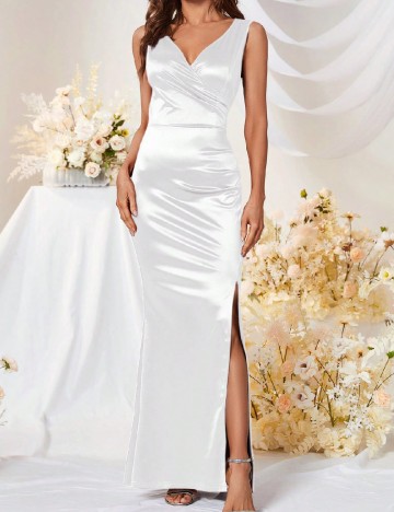 
						Rochie lunga SHEIN, alb