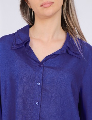 Camasa Pieces, albastru