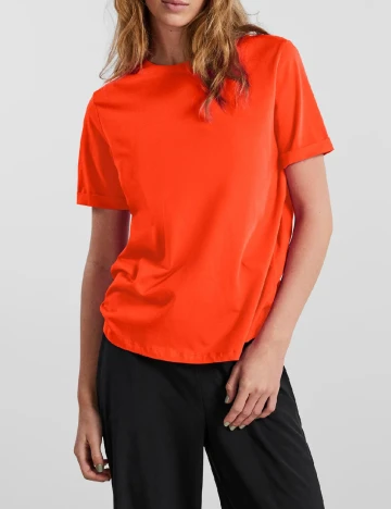 Tricou Pieces, portocaliu