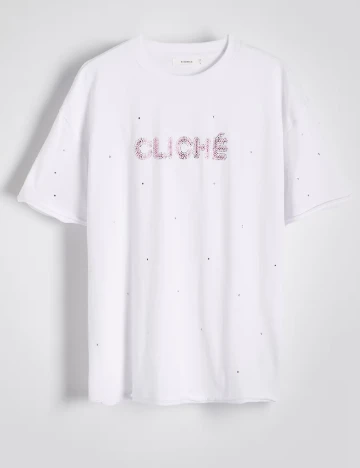 Tricou Reserved, alb