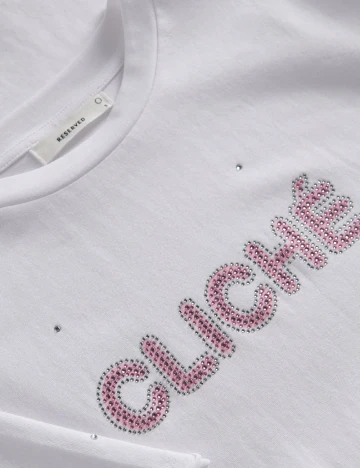 Tricou Reserved, alb