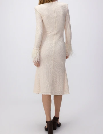 Rochie medie Reserved, crem Crem