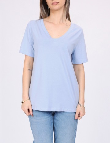 Tricou Pieces, albastru