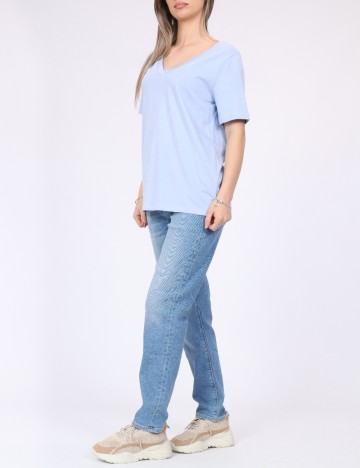 Tricou Pieces, albastru