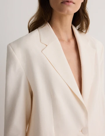 Sacou Oversize Reserved, crem