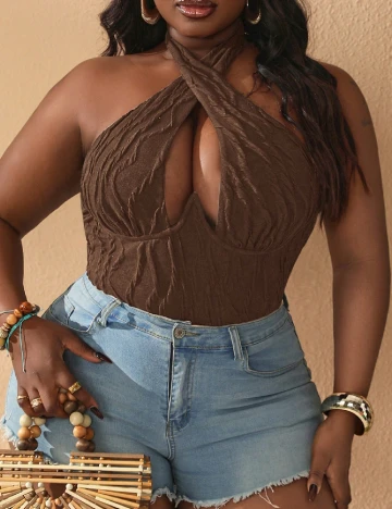 Body SHEIN CURVE, maro