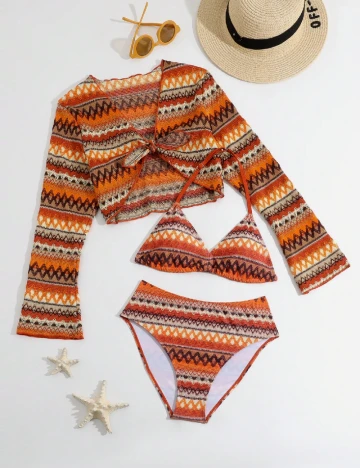 Costum de baie Shein Kids, mix culori Mix culori