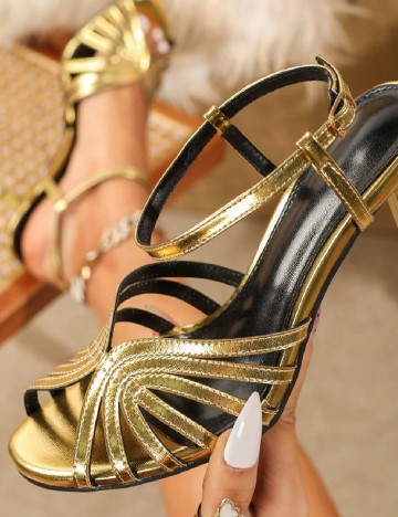 Sandale SHEIN, auriu