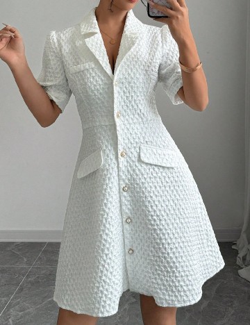 
						Rochie scurta SHEIN, alb