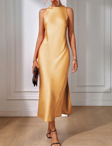 Rochie medie SHEIN, portocaliu