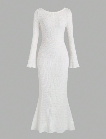 
						Rochie lunga SHEIN, ecru
