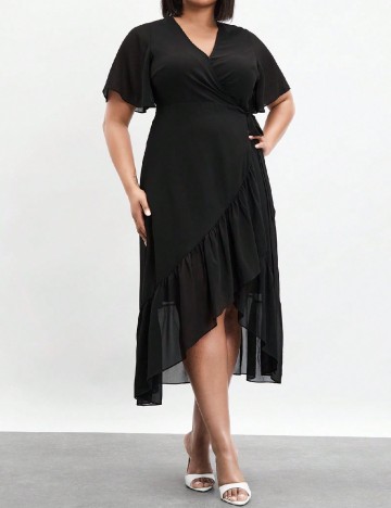 Rochie medie SHEIN CURVE, negru