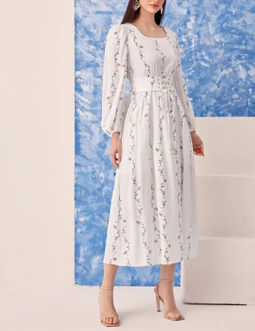Rochie medie SHEIN, alb