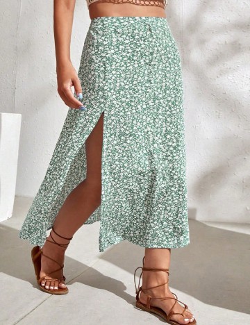 
						Fusta SHEIN CURVE, verde