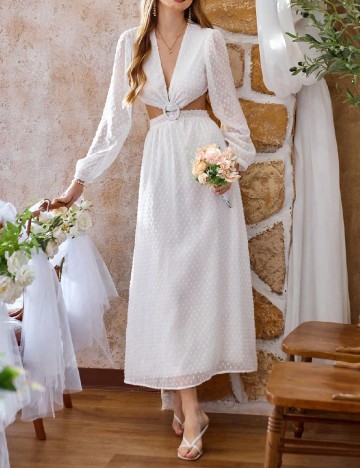 
						Rochie lunga SHEIN, alb