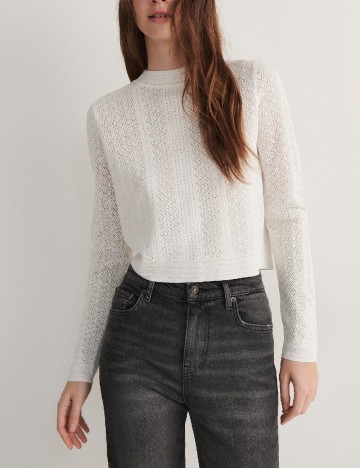 
						Bluza Reserved, alb