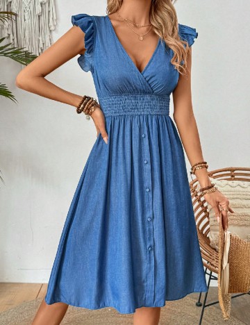 
						Rochie medie SHEIN, albastru