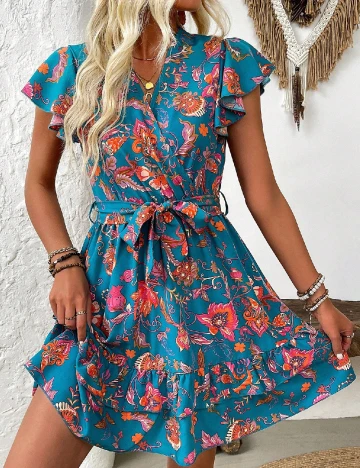 Rochie scurta SHEIN, albastru
