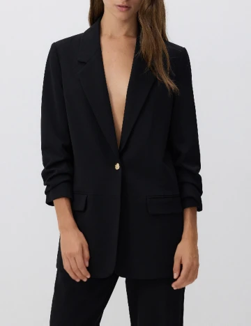 Sacou Reserved, negru Negru