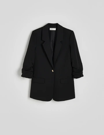Sacou Reserved, negru Negru