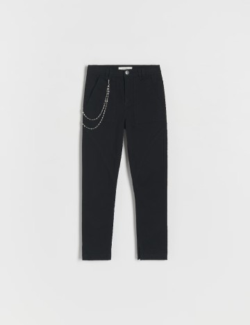 Pantaloni Reserved, negru
