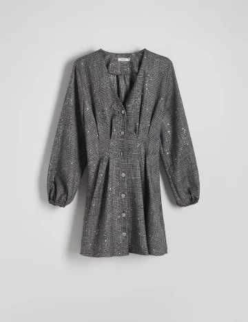 Rochie scurta Reserved, gri