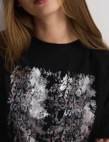 Tricou Reserved, negru