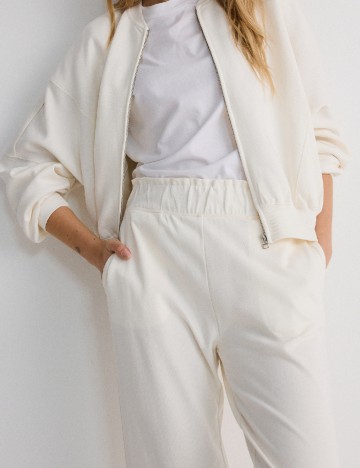 Pantaloni Reserved, crem
