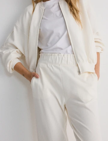Pantaloni Reserved, crem