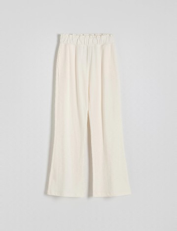 Pantaloni Reserved, crem
