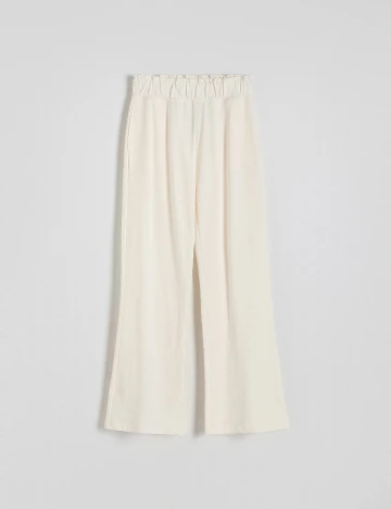 Pantaloni Reserved, crem