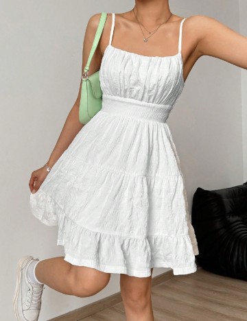 
						Rochie scurta SHEIN, alb