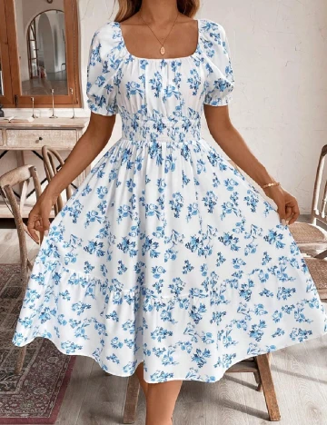 Rochie medie SHEIN, alb
