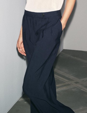 Pantaloni Zara, bleumarin inchis