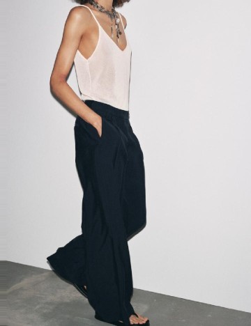 Pantaloni Zara, bleumarin inchis