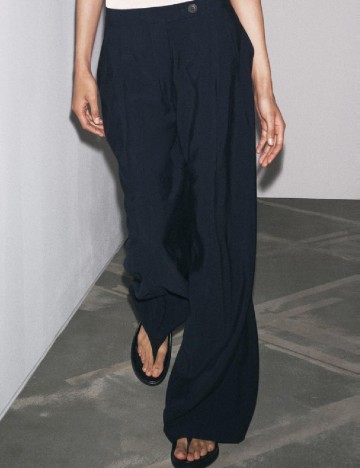 Pantaloni Zara, bleumarin inchis